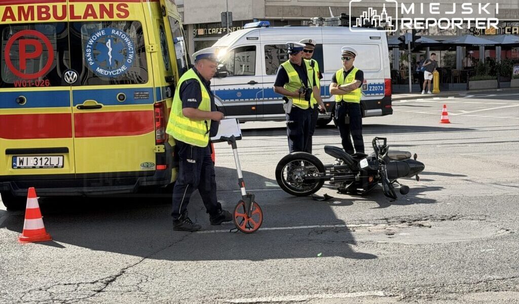 Varşova’da Trafik Kazası: Motosikletli Yaralandı